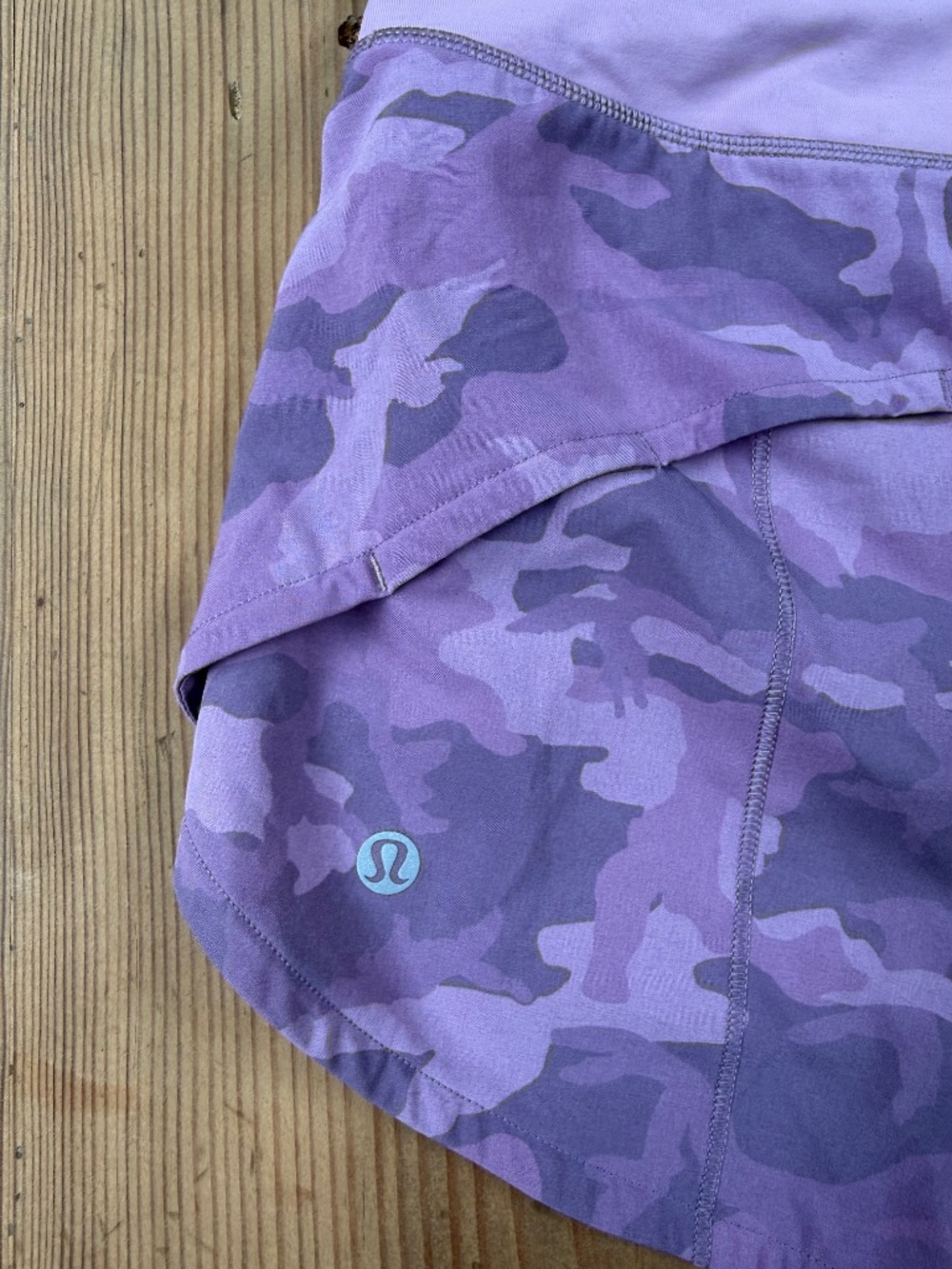 LULULEMON SPEED UP SHORT 4”-CAMO BRIER ROSE - Picture 2 of 4